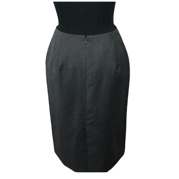 Michael Kors Women Grey Wool Pencil Skirt Career Workwear Business‎ Size 6 - Picture 3 of 8